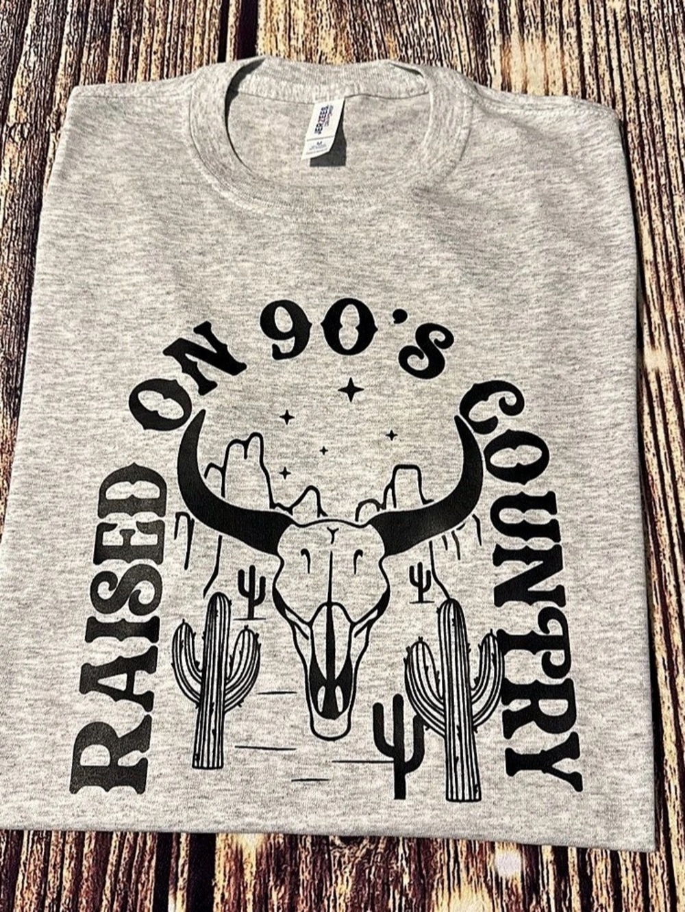 Jerzees Graphic Tee in Gray Size Medium New